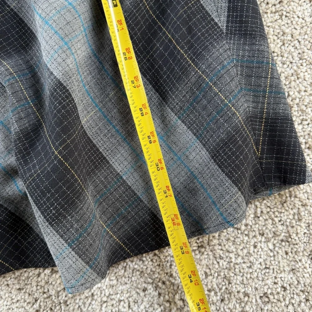 Jones Wear Skirt Womens 4 Gray Plaid Tweed A-Line Midi Lined Stretch Office - Picture 6 of 7